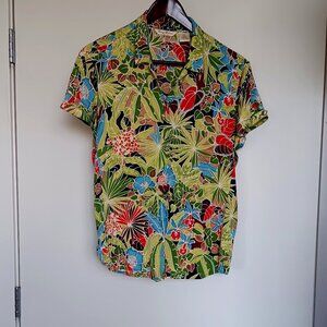 Tommy Bahama Stretch silk 93%/ 7% spandex shirt